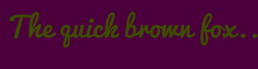 Image with Font Color 3C4B00 and Background Color 4B003C